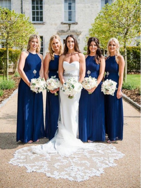 Long Royal Blue Chiffon Floor Length Bridesmaid Dresses 902243 Long Royal Blue Chiffon Floor Length Bridesmaid Dresses 902243