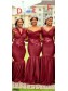 Mermaid Burgundy Long Bridesmaid Dresses 902245
