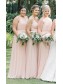 Long Pink Chiffon Floor Length Bridesmaid Dresses 902256 Long Pink Chiffon Floor Length Bridesmaid Dresses 902256