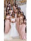 Long Pink Mermaid Floor Length Bridesmaid Dresses 902258 Long Pink Mermaid Floor Length Bridesmaid Dresses 902258