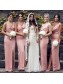 Long Pink Sheath Bridesmaid Dresses 902276 Long Pink Sheath Bridesmaid Dresses 902276