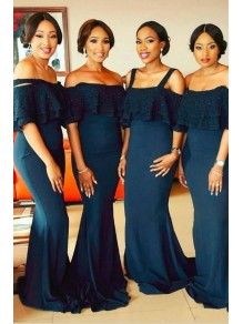 Mermaid Lace Long Bridesmaid Dresses 902283