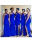 Long Royal Blue One Shoulder Bridesmaid Dresses 902291 Long Royal Blue One Shoulder Bridesmaid Dresses 902291