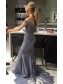 Long Mermaid Lace Off the Shoulder Bridesmaid Dresses 902334