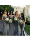 Long Mermaid Lace Off the Shoulder Bridesmaid Dresses 902334