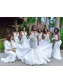 Long White Mermaid Spaghetti Straps Bridesmaid Dresses 902337