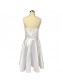 Short White Spaghetti Straps Beaded Bridesmaid Dresses 902345