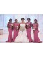Long Mermaid Off the Shoulder Plus Size Bridesmaid Dresses 902362