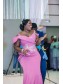 Long Mermaid Off the Shoulder Plus Size Bridesmaid Dresses 902362
