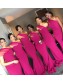 Long Mermaid One Shoulder Bridesmaid Dresses 902368