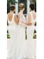 Long White Mermaid Floor Length Bridesmaid Dresses 902369