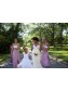 Long Lilac Strapless Floor Length Bridesmaid Dresses 902379