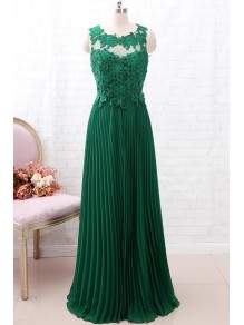 Long Green Lace and Chiffon Floor Length Bridesmaid Dresses 902380 Long Green Lace and Chiffon Floor Length Bridesmaid Dresses 902380