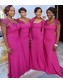 Long Fuchsia Mermaid Bridesmaid Dresses 902406 Long Fuchsia Mermaid Bridesmaid Dresses 902406