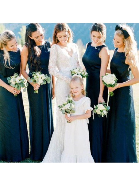 Long Navy Blue Floor Length Bridesmaid Dresses 902408 Long Navy Blue Floor Length Bridesmaid Dresses 902408