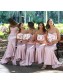 Long Pink Mermaid Sweetheart Bridesmaid Dresses 902413 Long Pink Mermaid Sweetheart Bridesmaid Dresses 902413