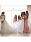 Long Pink Mermaid Sweetheart Bridesmaid Dresses 902413 Long Pink Mermaid Sweetheart Bridesmaid Dresses 902413