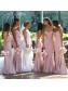 Long Pink Mermaid Sweetheart Bridesmaid Dresses 902413 Long Pink Mermaid Sweetheart Bridesmaid Dresses 902413