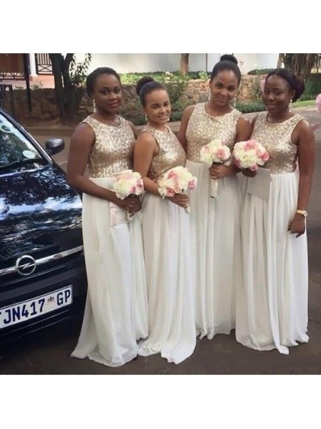 Long Chiffon Sequin Bridesmaid Dresses 902416 Long Chiffon Sequin Bridesmaid Dresses 902416