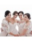 Long Mermaid Lace Bridesmaid Dresses with Sleeves 902423 Long Mermaid Lace Bridesmaid Dresses with Sleeves 902423