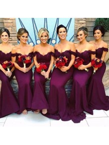 Long Grape Purple Mermaid Lace Bridesmaid Dresses 902435 Long Grape Purple Mermaid Lace Bridesmaid Dresses 902435