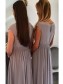 Long Grey Lace and Chiffon Floor Length Bridesmaid Dresses 902439 Long Grey Lace and Chiffon Floor Length Bridesmaid Dresses 902439