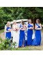 Long Royal Blue One Shoulder Chiffon Bridesmaid Dresses 902441 Long Royal Blue One Shoulder Chiffon Bridesmaid Dresses 902441
