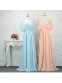 Long Chiffon Floor Length Bridesmaid Dresses 902444 Long Chiffon Floor Length Bridesmaid Dresses 902444