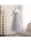 Short Lace and Tulle Bridesmaid Dresses with Sleeves 902446 Short Lace and Tulle Bridesmaid Dresses with Sleeves 902446