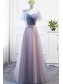 Long Tulle Floor Length Bridesmaid Dresses with Sleeves 902447 Long Tulle Floor Length Bridesmaid Dresses with Sleeves 902447