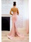 Long Pink Mermaid Lace Bridesmaid Dresses 902473