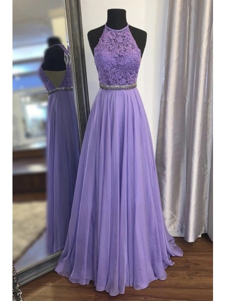Long Purple Chiffon and Lace Bridesmaid Dresses 902479 Long Purple Chiffon and Lace Bridesmaid Dresses 902479