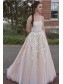 A-Line Strapless Lace Wedding Dresses Bridal Gowns 903001