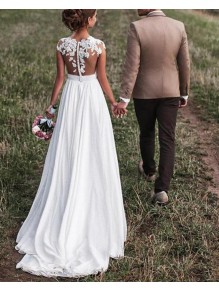 Elegant Chiffon and Lace Wedding Dresses Bridal Gowns 903006 Elegant Chiffon and Lace Wedding Dresses Bridal Gowns 903006