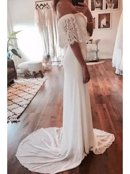 Long Chiffon and Lace Wedding Dresses Bridal Gowns 903012 Long Chiffon and Lace Wedding Dresses Bridal Gowns 903012
