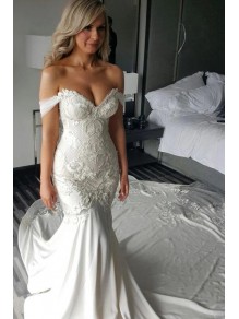 Mermaid Off the Shoulder Lace Wedding Dresses Bridal Gowns 903013 Mermaid Off the Shoulder Lace Wedding Dresses Bridal Gowns 903013
