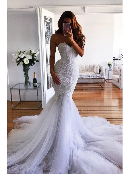 Long Mermaid Sweetheart Lace Wedding Dresses Bridal Gowns 903031 Long Mermaid Sweetheart Lace Wedding Dresses Bridal Gowns 903031