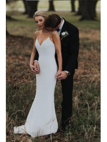 Mermaid Spaghetti Straps Wedding Dresses Bridal Gowns 903033