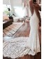 Mermaid Spaghetti Straps Lace Wedding Dresses Bridal Gowns 903034