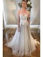 A-Line Sweetheart Lace and Tulle Wedding Dresses Bridal Gowns 903036