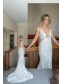 Mermaid V Neck Lace Wedding Dresses Bridal Gowns 903057 Mermaid V Neck Lace Wedding Dresses Bridal Gowns 903057