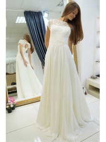 A-Line Chiffon and Lace Wedding Dresses Bridal Gowns 903060 A-Line Chiffon and Lace Wedding Dresses Bridal Gowns 903060