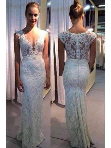 Mermaid Lace Long Wedding Dresses Bridal Gowns 903061
