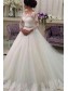 A-Line Lace Wedding Dresses Bridal Gowns with Long Sleeves 903063