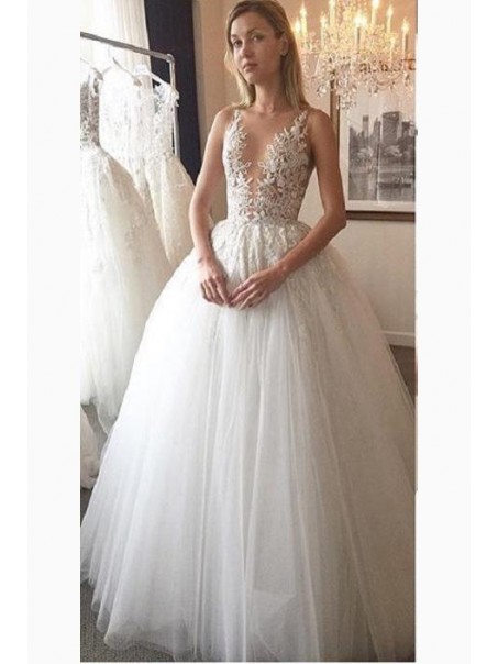 Lace and Tulle Ball Gowns Wedding Dresses Bridal Gowns 903069