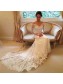 Elegant Mermaid Lace Wedding Dresses Bridal Gowns with Long Sleeves 903070