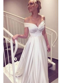 A-Line Off the Shoulder Long Wedding Dresses Bridal Gowns 903076 A-Line Off the Shoulder Long Wedding Dresses Bridal Gowns 903076