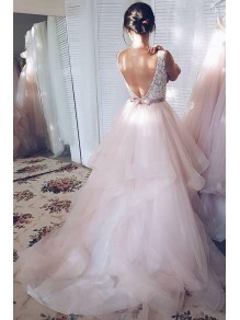 A-Line Lace and Tulle Long Wedding Dresses Bridal Gowns 903080 A-Line Lace and Tulle Long Wedding Dresses Bridal Gowns 903080