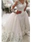 Mermaid Lace Wedding Dresses Bridal Gowns with Long Sleeves 903082