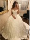 Elegant Lace and Satin Ball Gown Wedding Dresses Bridal Gowns 903088
